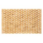 Covor antiderapant din bambus pentru baie, lamele verticale, 50x80 cm, maro natur Household NewTrend