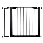 Poarta de siguranta Safety Gate pentru scari, ajustabila 83-89 cm, din otel, neagra Household NewTrend