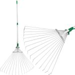 Grebla pentru frunze Strend Pro R116-65, 15 dinti, tip evantai, 680 g, telescopica, coada metalica