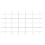 Grilaj (spalier) pentru plante cățărătoare Garden MEK6 145x72,5 cm, alb, PVC/oțel