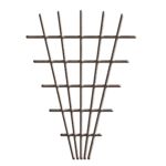 Spalier metalic tip V pentru plante cățărătoare Strend Pro Garden MEV5 145x75 cm, maro