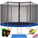 Trambulina Caruzzo, cu scara si plasa de protectie exterioara, 305 cm, 150kg Household NewTrend