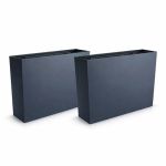 Set 2 jardiniere decorative, antracit, 58x18x49.8 cm, Urbi Case GartenVIP DiyLine