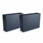 Set 2 jardiniere decorative, antracit, 58x18x49.8 cm, Urbi Case GartenVIP DiyLine