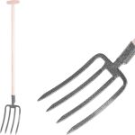 Furcă de săpat GD-029O • 4 dinți, forjată, cu mâner T