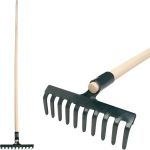 Grebla de gradina Strend Pro R105, 10 dinti, coada din lemn 1600 mm