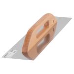 Gletieră inox Strend Pro Premium HardWood, mâner din lemn, 480x130 mm, dreaptă, 0,7 mm