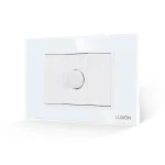 Intrerupator cu Variator Mecanic 1M si 2 Taste False LUXION cu Rama din Sticla, Standard Italian, 3M SmartElectro IntelligentHouse