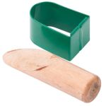 Clema pentru coasă din fier cu pană din lemn