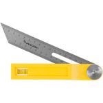 Echer reglabil FSC-30 200 mm cu libelă și riglă cm/inch