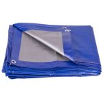 Prelată Tarpaulin Profi 4x5 m, 140 g/m², acoperire, albastră, cu ocheți