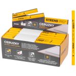 Creion pentru sticlă și ceramică Strend Pro, 176 mm, mină roșie, oval, Sellbox 72 buc