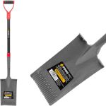 Rangă dreaptă Strend Pro Garden ErgoBULL, pentru drenaj, cu coadă din fibră de sticlă, mâner D, 1150 mm