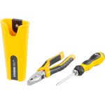 Set scule Strend Pro – șurubelniță + clește combinat + husă, 3 piese