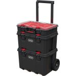 Sistem mobil pentru scule Keter® Stack'n'Roll 250927, set 3 piese (căruț + cutie + organizator), 525x411x930 mm