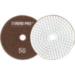 Disc diamantat de lustruire Strend Pro Premium P50, 100 mm, cu arici (velcro), pentru lustruire umedă