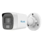 Camera analog de exterior, Hikvision HiLook, Color Vu, 2MP, lentila 2.8mm, Smart Hybrid Light, IR 20m, Lumina Alba 20m, Microfon, IP66 - THC-B129-LPS SafetyGuard Surveillance