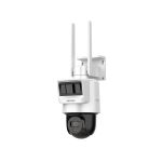 Camera de supraveghere PTZ 4MP HiLook Hikvision, conexiune 4G, microfon, difuzor, 2.8 mm, IR 30m, slot microSD, IP66, Senzor PIR, Detectie miscare, PTZ-N2C400I-K/4G/C05S10 SafetyGuard Surveillance