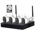 Kit supraveghere exterior IMOU, 2MP Full HD, Conexiune Wireless, 4 camere, IR 30m, Microfon, MicroSD, NVR, HDD 1TB, KIT/NVR1104HSS2-CE-1T SafetyGuard Surveillance