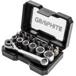 Set biti si tubulare 1/4" graphite 56H610 HardWork ToolsRange