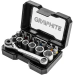 Set biti si tubulare 1/4" graphite 56H610 HardWork ToolsRange