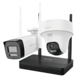 Sistem supraveghere IP Wireless Hikvision HiLook IKS-2042BTH-PH/W, 2 camere 2MP, NVS, IR 30m, audio bidirectional, slot microSD SafetyGuard Surveillance