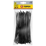 Set cleme conexiune/coliere 3.6x200 mm negre Topex 44E976 HardWork ToolsRange