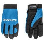 Manusile de lucru marimea 10" din piele sintetica si material elestic GRAPHITE 97G100 HardWork ToolsRange