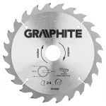 Panza ferastrau circular 24 dinti varfuri HM 190x30mm GRAPHITE 57H668 HardWork ToolsRange