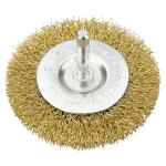 Perie de sarma circulara 75 mm cu tija VERTO 62H320 HardWork ToolsRange