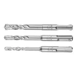 Set burghie de zidarie SDS PLUS 6-10mm/3buc. tip S4 GRAPHITE 57H570 HardWork ToolsRange
