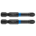 Set biti de impact PZ3X50mm 1/4" 2buc. GRAPHITE 56H523 HardWork ToolsRange