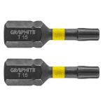 Set biti de impact TX15X25mm 1/4" 2buc. GRAPHITE 56H512 HardWork ToolsRange
