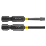 Set biti de impact TX15X50mm 1/4" 2buc. GRAPHITE 56H524 HardWork ToolsRange