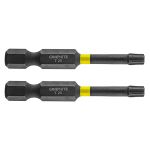 Set biti de impact TX20X50mm 1/4" 2buc. GRAPHITE 56H525 HardWork ToolsRange