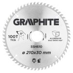 Disc circular 210 x 30 mm, 100 dinti, AL GRAPHITE 55H610 HardWork ToolsRange