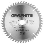 Disc circular cu varfuri HM 165x20mm, 48 dinti GRAPHITE 55H687 HardWork ToolsRange