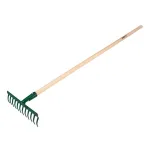 Grebla dreapta universala, 12 dinti, cap nituit, maner din lemn VERTO 15G056 HardWork ToolsRange