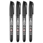 Marker de constructii, negru, permanent, rezistent la apa, pe baza de ulei, 4 bucati NEO TOOLS 13-856 HardWork ToolsRange