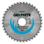 Panze (disc) ferastrau circular cu varfuri vidia, 165 x 30 mm, 40 de dinti, universal GRAPHITE 55H545 HardWork ToolsRange