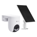 Camera IP Wi-Fi6 &amp; 4G PT + Panou solar 5W, 2K+, baterie 5.200 mAh, Audio, IR+WL 15m, Alarma - Ezviz CS-HB8c-4G-KIT SafetyGuard Surveillance
