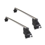 Set bare transversale portbagaj din aluminiu marca Twinny Load TL A44, kit complet cu bare, suporti si antifurt cu cheie, Dacia Sandero 2, 2013-2021 AutoDrive ProParts