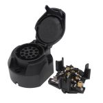 Priza remorca auto BestAutoVest 12V, 13 pini, carcasa din PVC Tip Jager, fara garnitura, 1 buc AutoDrive ProParts