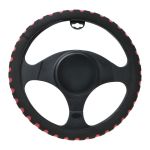 Husa volan rosu, din burete, diametru 37-39cm AutoDrive ProParts