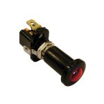 Intrerupator auto Carpoint 12V 10A cu lumina rosie , bec 12V 2W T8,5 AutoDrive ProParts