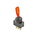 Intrerupator auto Carpoint 12V 20A ON/OFF , orange, comutator cu 2 papuci electrici AutoDrive ProParts
