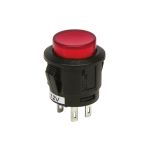 Intrerupator auto Carpoint 12V 20A rotund diametru 16,10mm , buton cu revenire , rosu AutoDrive ProParts