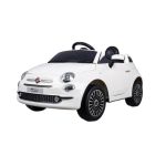 Masinuta electrica cu telecomanda Fiat 500 Alb MP3 si Remote Control, acumulator 6V, viteza max 3 km/h AutoDrive ProParts