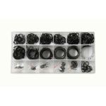 Set agrafe, 300 piese, sigurante elastice seeger, din otel de arc, 18 tipuri diferite AutoDrive ProParts