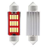 Set 2 becuri auto Vertex LED , C5W SV8.5-8,12SMD 4014, 2.9W, 36mm, Canbus, 12-24V, leduri alb sofit Festoon AutoDrive ProParts